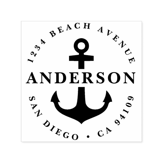 Returadress frimärke, perfekt present självfärgande stämpel (Design)