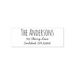 Returadress Frimärke   Rae Dunn Inspired Font Självfärgande Stämpel