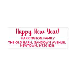 Returadress Gott nytt år självinkande Frimärke Självfärgande Stämpel