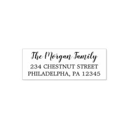 Returadress gummi frimärke självfärgande stämpel