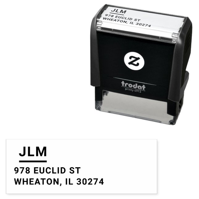 Returadress Informell fetstil Avslappnad Självfärgande Stämpel (In Situ)