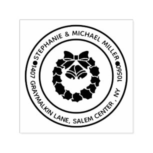 Returadress Jul - Festive WAN Självfärgande Stämpel