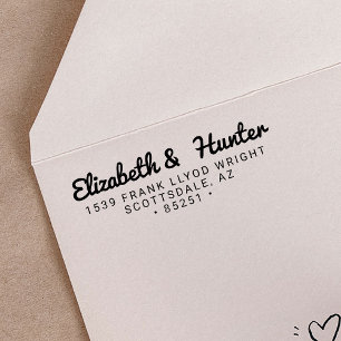 Returadress - minimalistiskt Modern fet skript Nam Självfärgande Stämpel