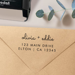 Returadress   Modern informell lite Bröllop Självfärgande Stämpel