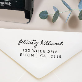 Returadress | Modern minimal enkel skrift Självfärgande Stämpel