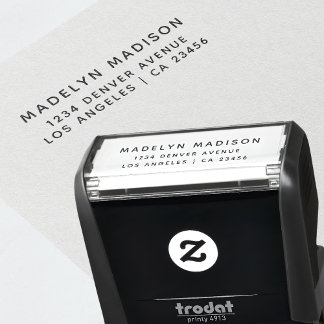 Returadress Modern Minimalist Namn Självfärgande Stämpel