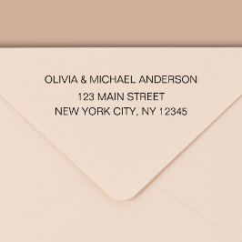 Returadress Modern Minimalistskript Namn Självfärgande Stämpel