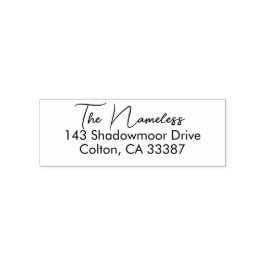 Returadress Modern Minimalistskript Självfärgande Stämpel
