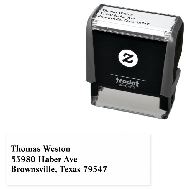 Returadress Self-Inking Rubber Frimärke Självfärgande Stämpel (In Situ)