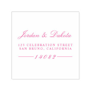 Returadressen Anpassade namn för elegant Bröllop Självfärgande Stämpel