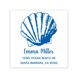 Returadressen Anpassat namn för Clam Snäcka Självfärgande Stämpel