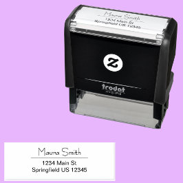 Returadressen Anpassat namn för minimal Personlig Självfärgande Stämpel