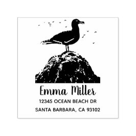 Returadressen Anpassat namn för Ocean Fiskmås Självfärgande Stämpel