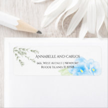 Returadressen Anpassningsbar för enkel vattenfärgs