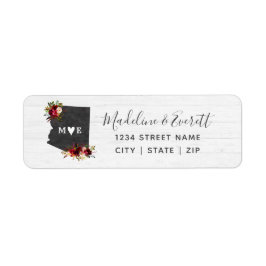 Returadressen Arizona State Destination Wedding Returadress Etikett