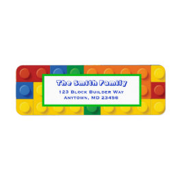 Returadressen Blockblock Byggnad för färgämnen Returadress Etikett