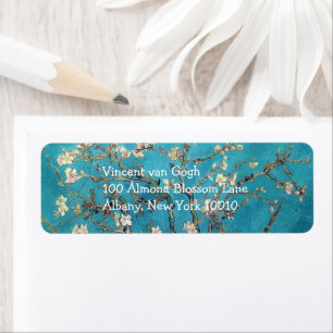 Returadressen Blossoming Almond Van Gogh Returadress Etikett