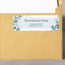 Returadressen Blueberry Baby Shower Returadress Etikett