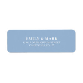 Returadressen Bröllop i Medelhavsområdet Returadress Etikett