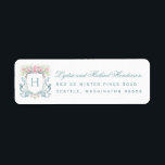 RETURADRESSEN BRÖLLOP i RO VAPENSKÖLD Returadress Etikett<br><div class="desc">Den här returadressetiketten har en vacker ro-vapensköld med namn i ett skript och adress i versaler.</div>