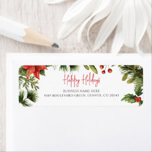 Returadressen Business Namn Mistletoe Jul Returadress Etikett