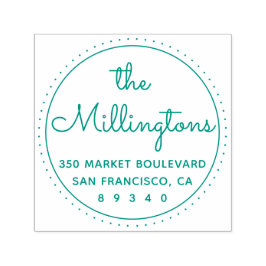 Returadressen chic Round Självfärgande Stämpel