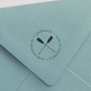 Returadressen Classic Nautical Oars Självfärgande Stämpel