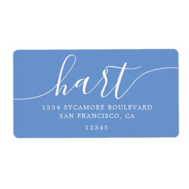 Returadressen CornBlå modern skript Fraktsedel