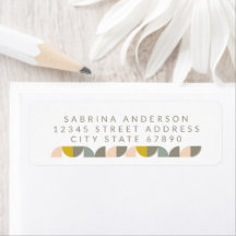 Returadressen Cute Geometric Pastels