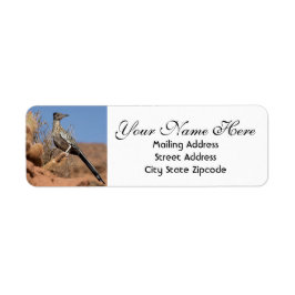 Returadressen Desert Roadrunner Returadress Etikett