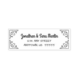 Returadressen Dörrhörn Självfärgande Stämpel