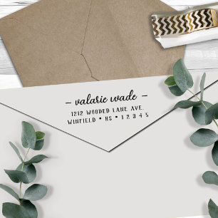 Returadressen elegant Script Självfärgande Stämpel