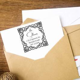 Returadressen elegant Skript Celtic Knot Gräns Självfärgande Stämpel