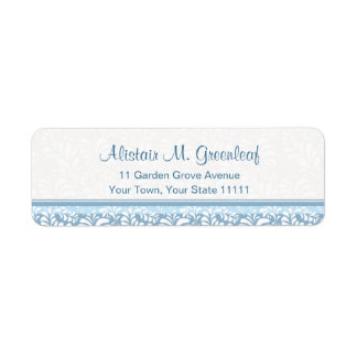 Returadressen elegant Teal Grönt Arts & Crafts Returadress Etikett