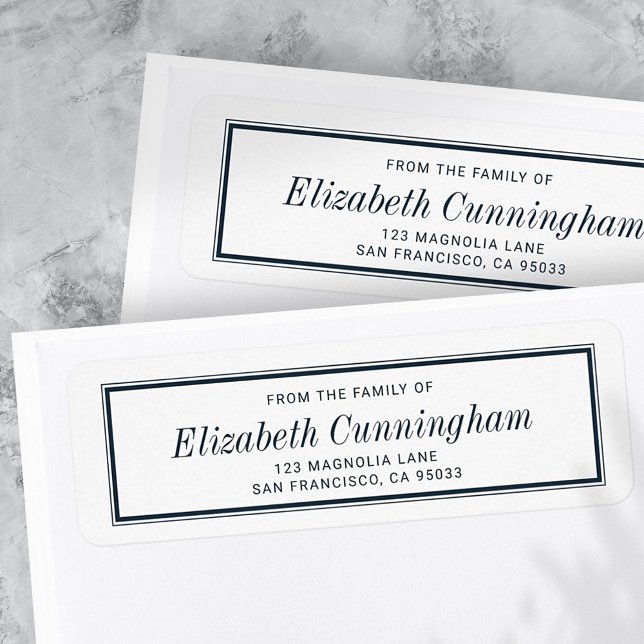 Returadressen Enkel typografi för PM-klassificerin Returadress Etikett (Skapare uppladdad)