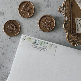 Returadressen Eucalyptus Greenery  Returadress Etikett