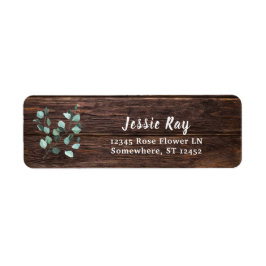 Returadressen Eucalyptus & Wood Greenery Returadress Etikett