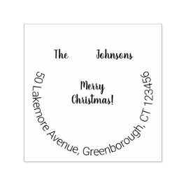 Returadressen Family Namn God jul Självfärgande Stämpel