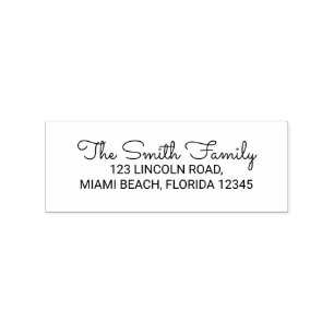 Returadressen Family Namn Stämpel