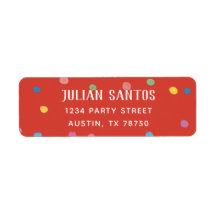 Returadressen Färgfläcksöppningar för polka