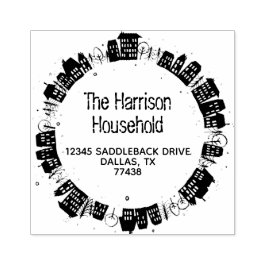 Returadressen för det moderna hushållet i Namn Stämpel