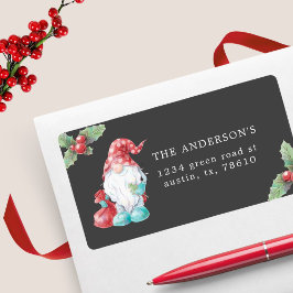 Returadressen för Julgrum Holly Plant-familjen Fraktsedel