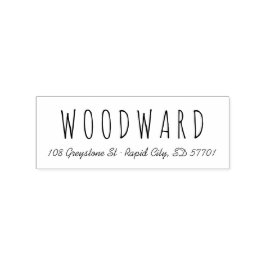 Returadressen Frimärke för enkel handskriftsskript Stämpel