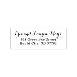 Returadressen Frimärke för snyggt Stämpel