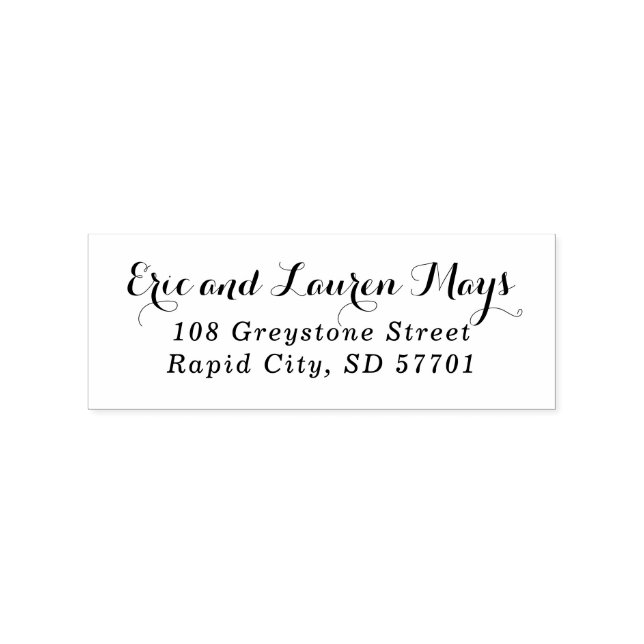 Returadressen Frimärke för snyggt  Stämpel (Tryck)