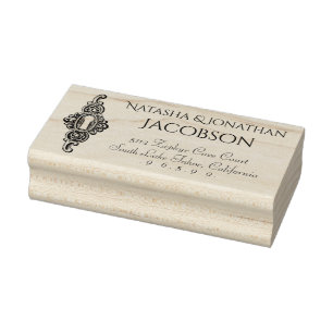 Returadressen Frimärke i vintage med nyckelhål Stämpel