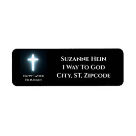 Returadressen Glad påsk White Kor Returadress Etikett