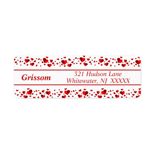Returadressen gnistrans hörn - returadress etikett (Framsidan)