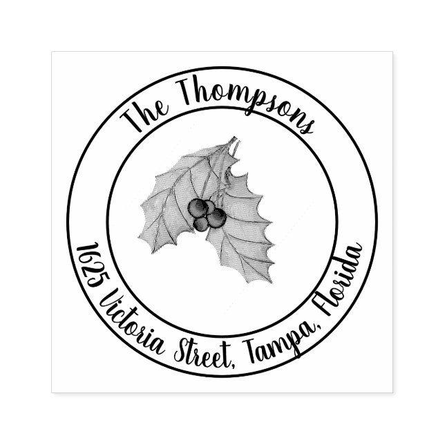 Returadressen Greenery Stämpel (Tryck)