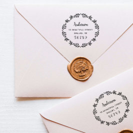 Returadressen Greenery vid Botaniska kranden Namn Självfärgande Stämpel